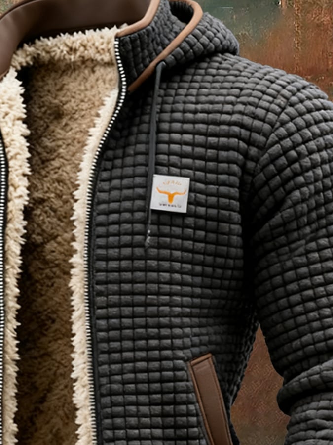 ELEGANTE GEVOERDE JAS MET NETTE Kraag