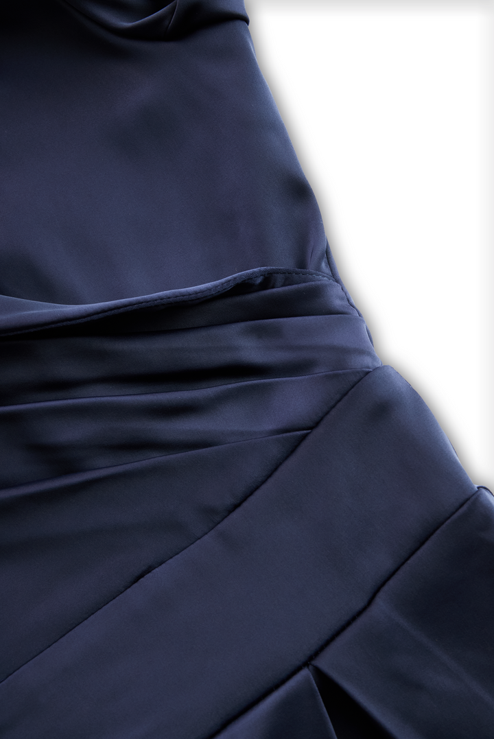 Dharmay | Elegante Lange Mouw Midi-jurk