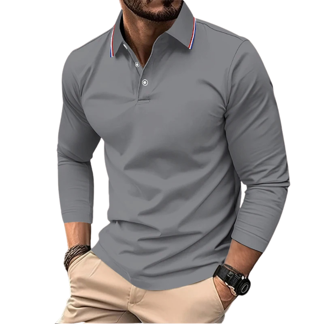 ÉMILIEN | PREMIUM CASUAL POLO MET CONTRASTEREND KRAAG