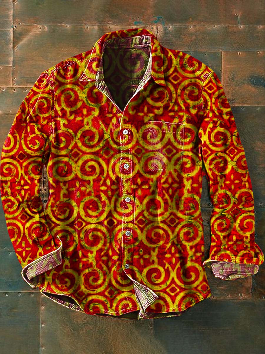 Tijjani | Vintage Bloemen Lange Mouwen Shirt