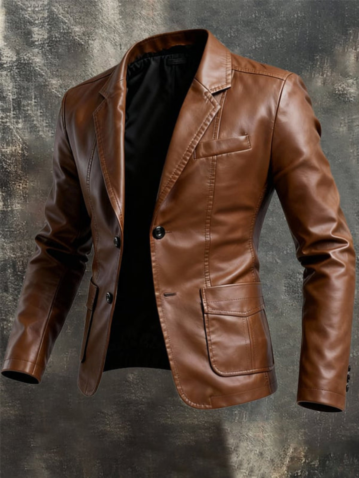 ELEGANTE LEREN JAS