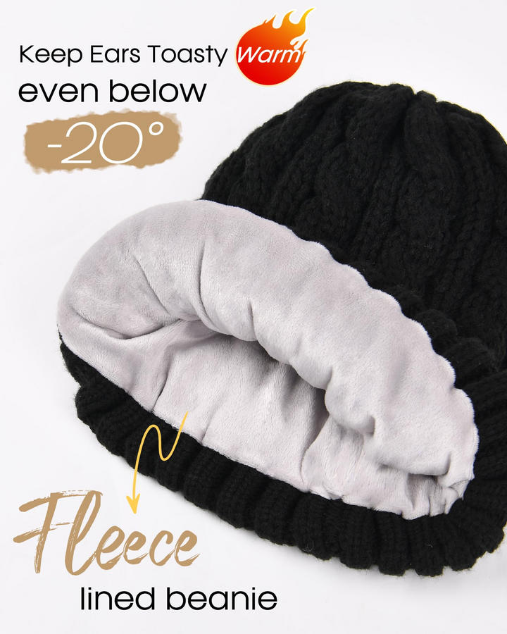 Winter Elegante set van muts-sjaal-handschoenen