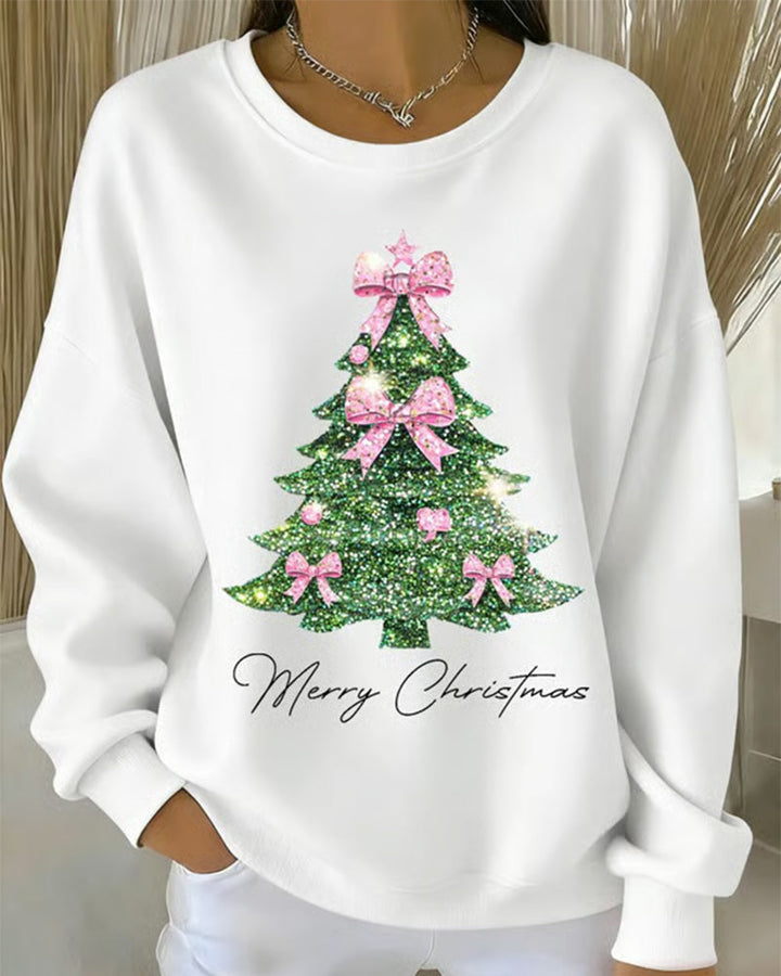 EverYule™ – Ronde Hals Kerstboom Sweatshirt