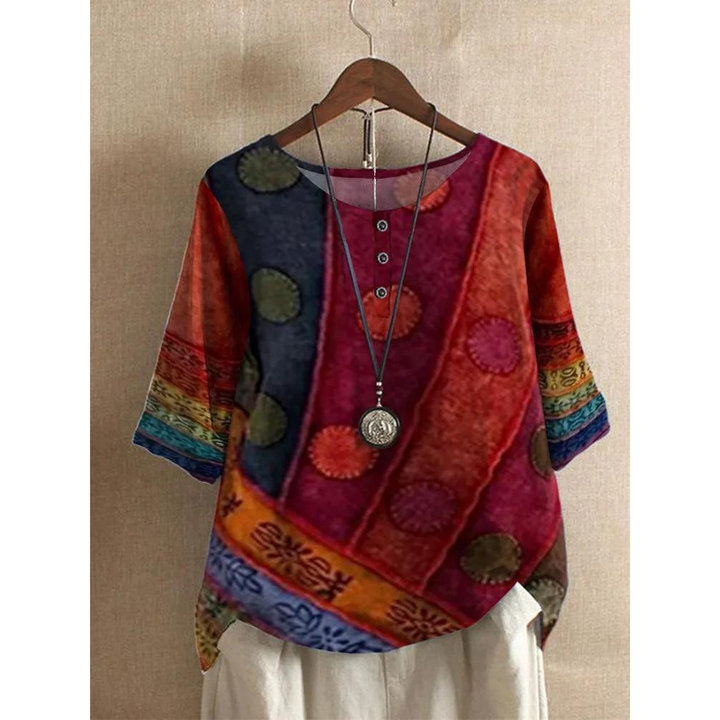 Valarie - Bohemian Kleurige Top
