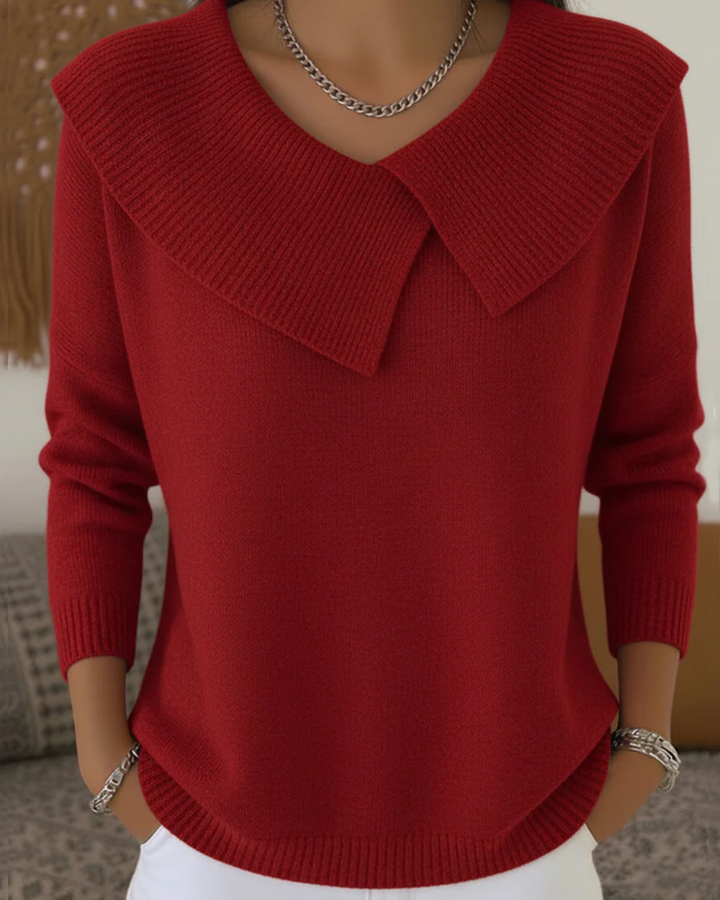 Lucia - Warme Pullover met Zachte Kraag