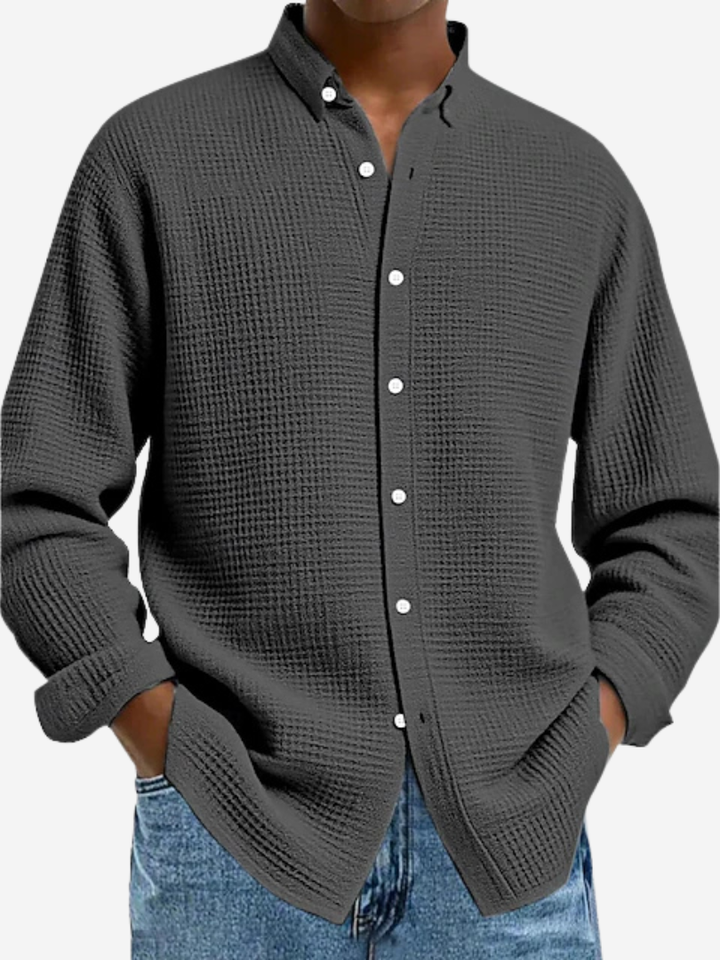 Henrik | Elegante textuur blouse