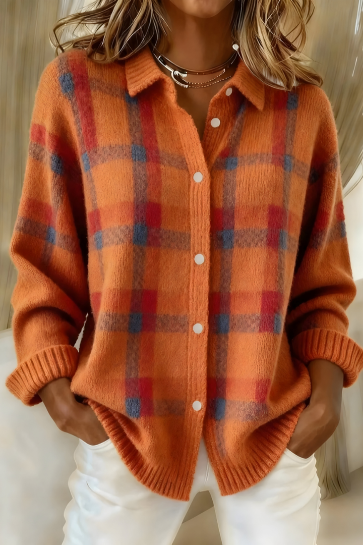 Tesa™ | Cardigan en Zachte Ruitjes