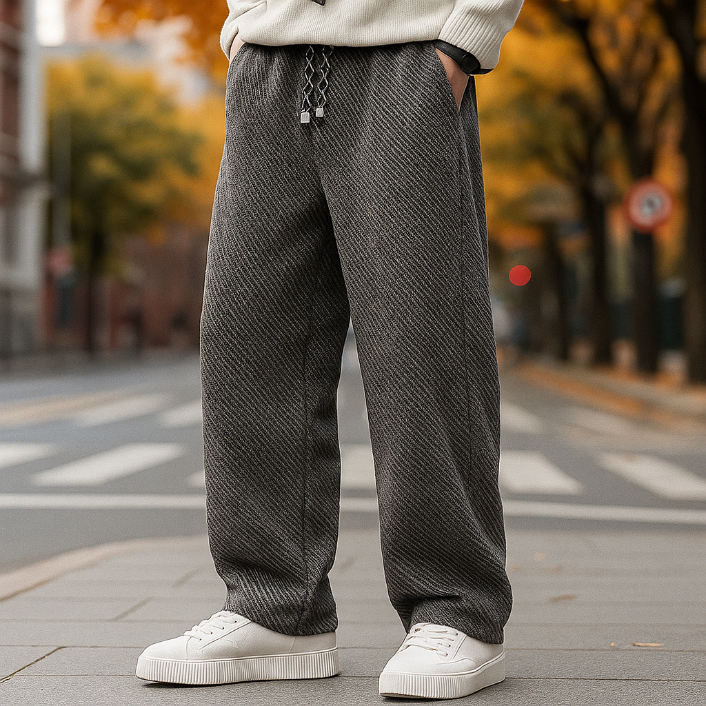 TEXTUUR PANTALON MET TOUW
