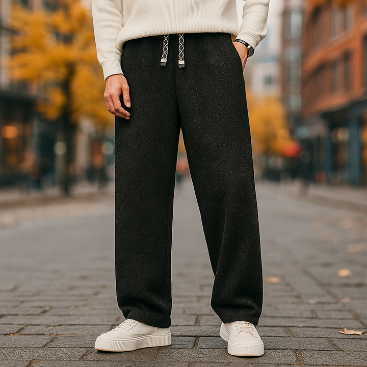 TEXTUUR PANTALON MET TOUW