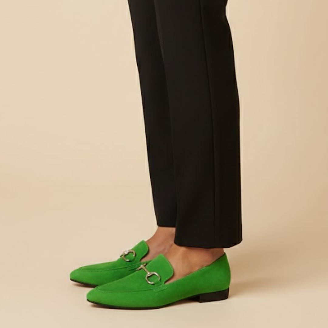 Lily | Tijdloze Suède Loafers met Bit Detail