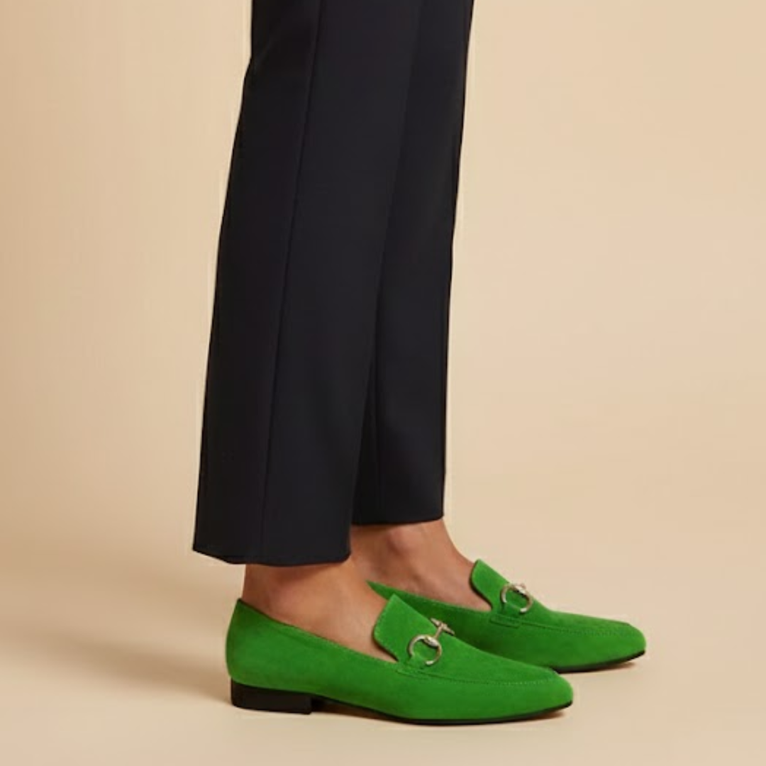Lily | Tijdloze Suède Loafers met Bit Detail