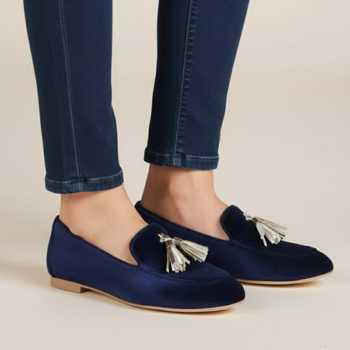Penelope Blauwe Loafers