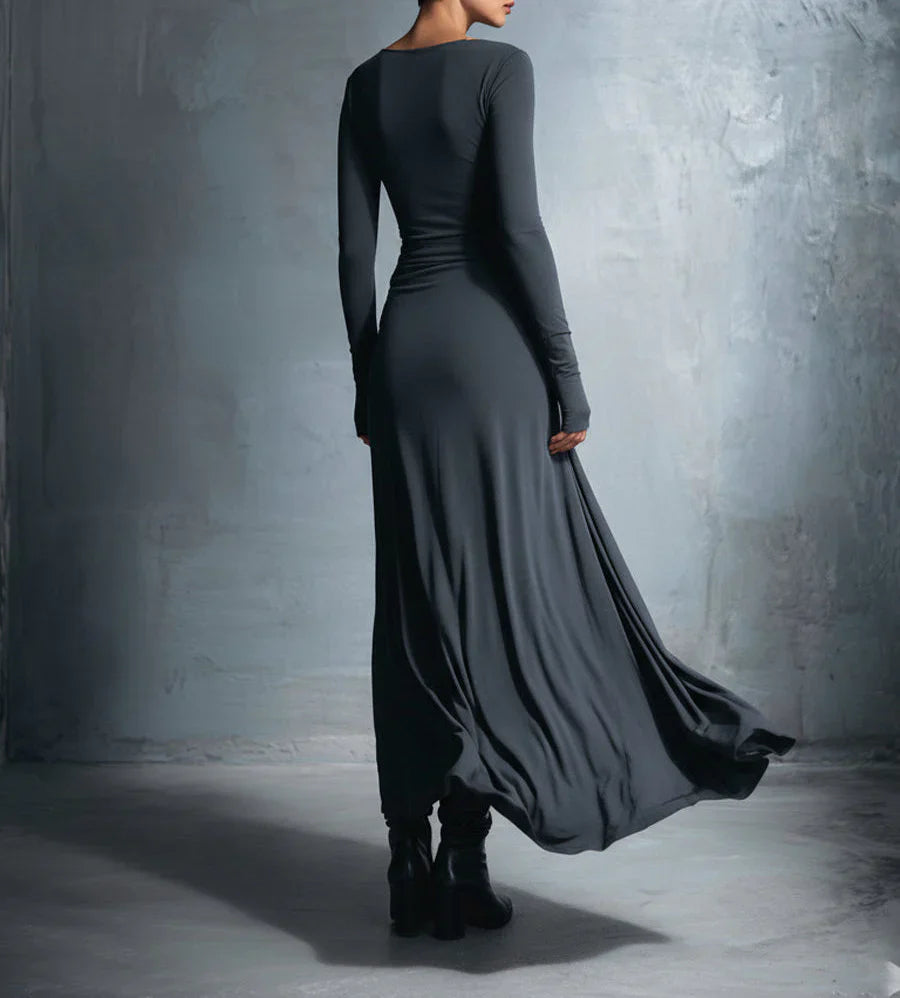 Naiara ❘ Maxi-jurk met zijknopen