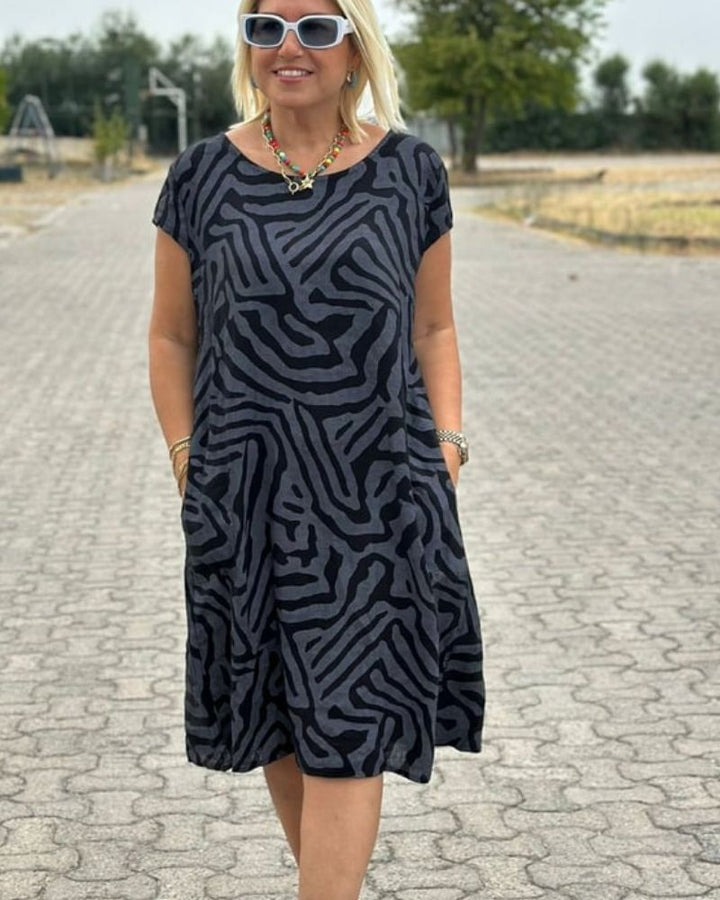 Avanille | zomerjurk met ronde hals