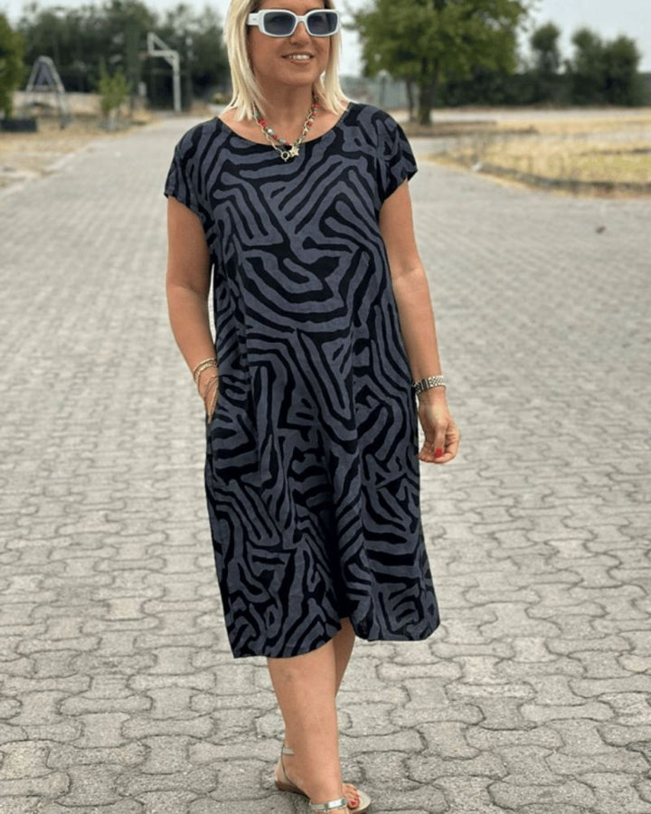 Avanille | zomerjurk met ronde hals