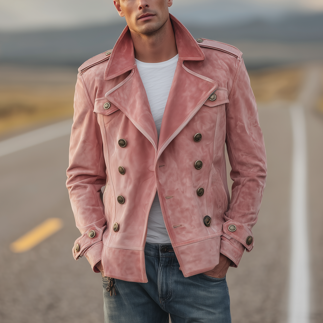 Noud™ – Dubbelrijige Western Jas met Epauletten