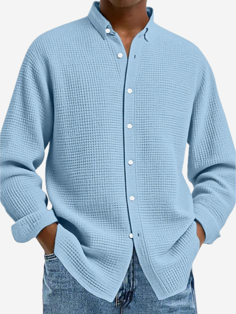 Henrik | Elegante textuur blouse