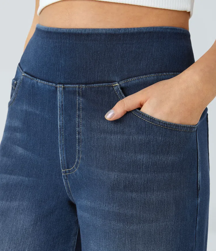 Comfortabele jeans met hoge taille