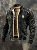 VINTAGE JACKET MET SHERPA VOERING