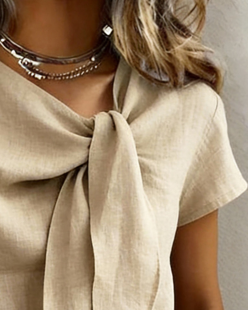 Maya | Casual Korte Mouw V-Hals