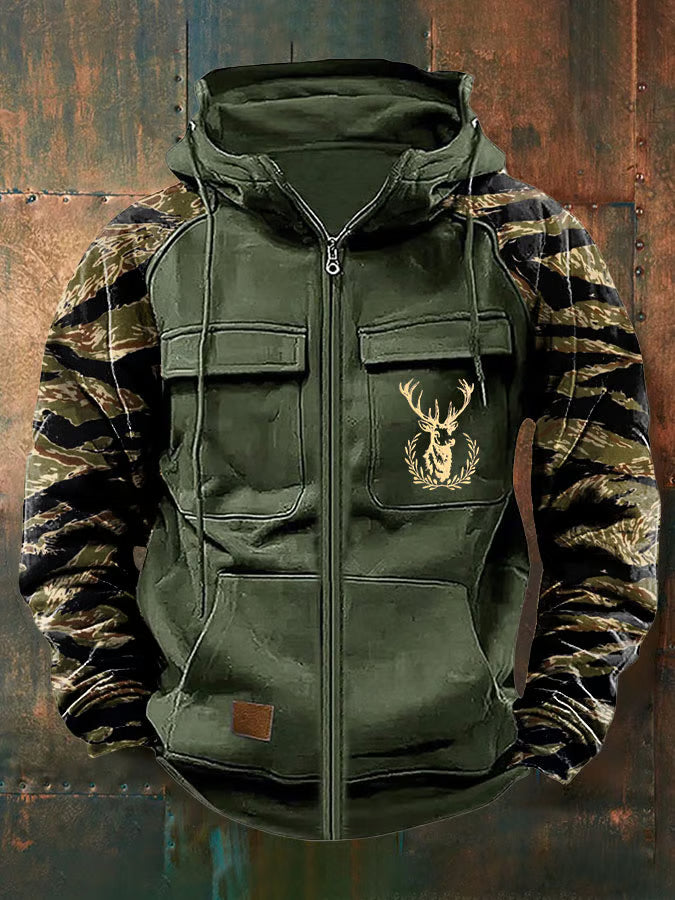 Neil | Multi-Pocket Hoodie met Rits