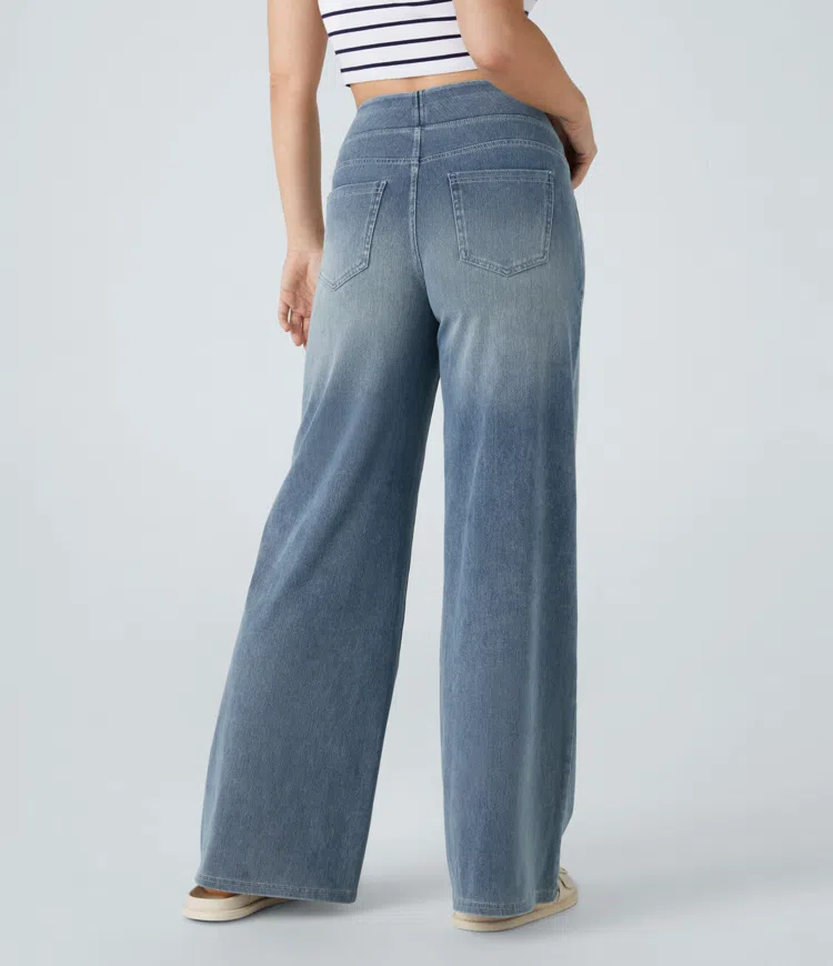 Comfortabele jeans met hoge taille