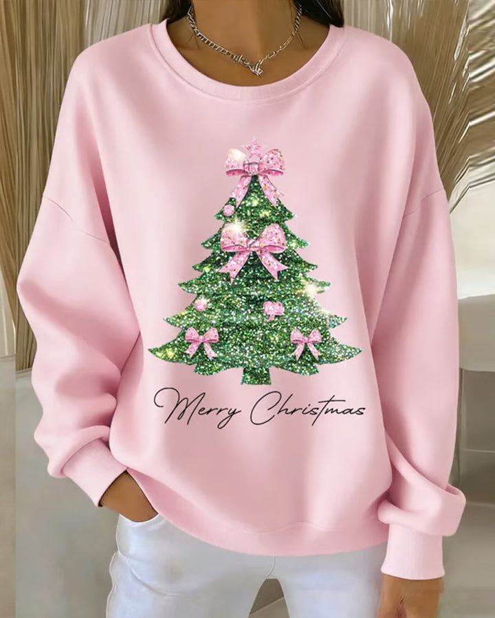 EverYule™ – Ronde Hals Kerstboom Sweatshirt