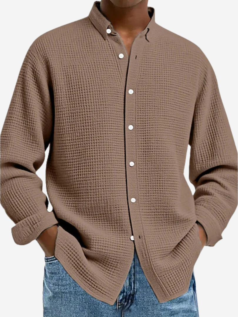 Henrik | Elegante textuur blouse