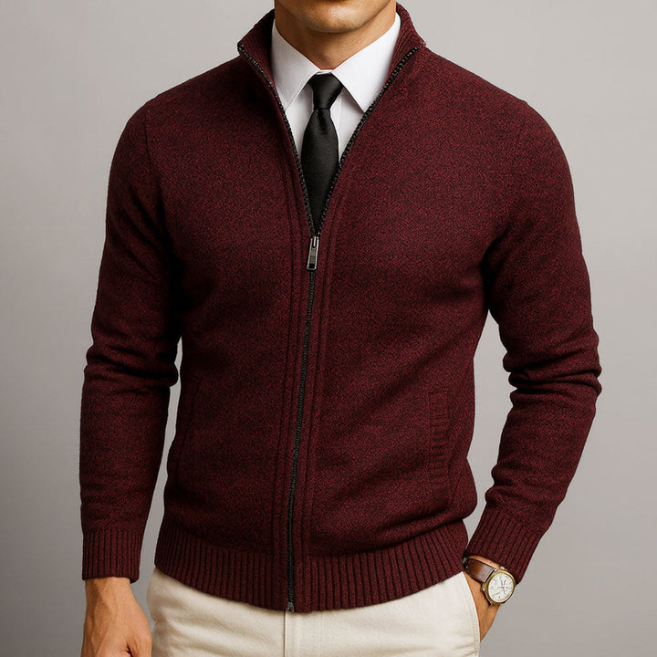 Robert | Gebreide Cardigan met Rits