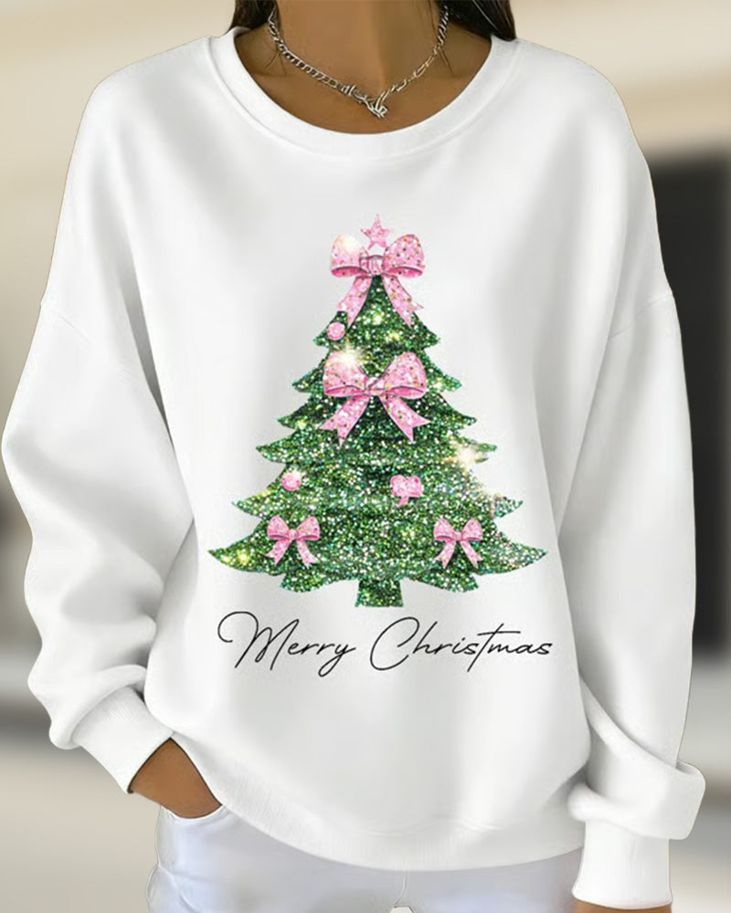 EverYule™ – Ronde Hals Kerstboom Sweatshirt