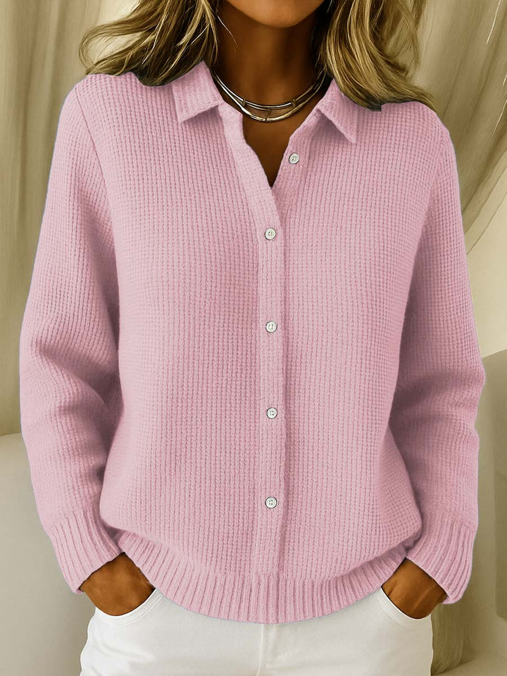 Maeve | Klassieke Gebreide Knopen Cardigan