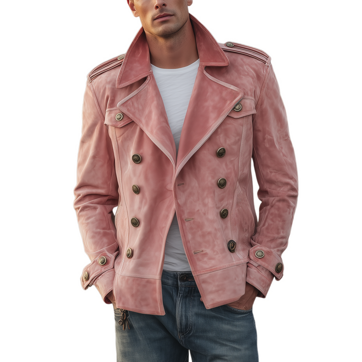 Noud™ – Dubbelrijige Western Jas met Epauletten