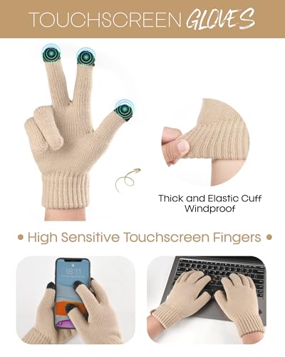 Winter Elegante set van muts-sjaal-handschoenen