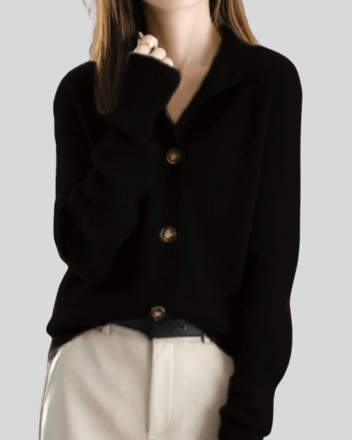 Claire | Retro-Stijl Cashmere Cardigan