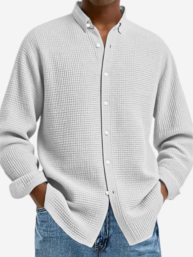 Henrik | Elegante textuur blouse