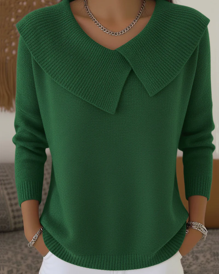 Lucia - Warme Pullover met Zachte Kraag