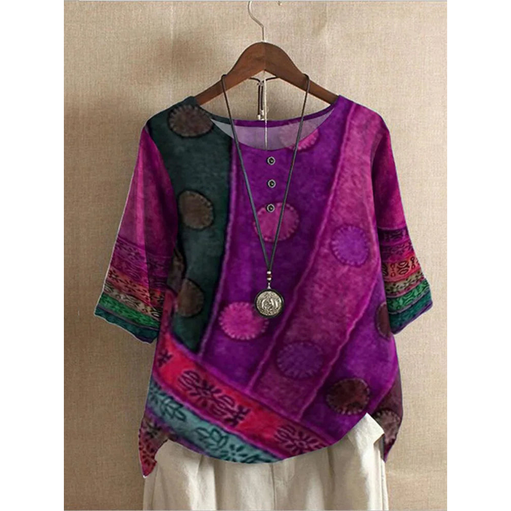 Valarie - Bohemian Kleurige Top
