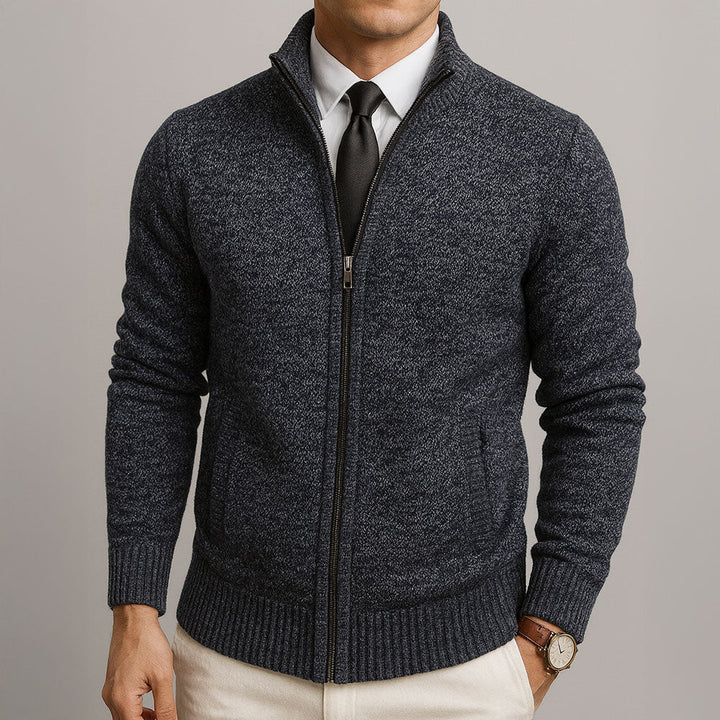Robert | Gebreide Cardigan met Rits