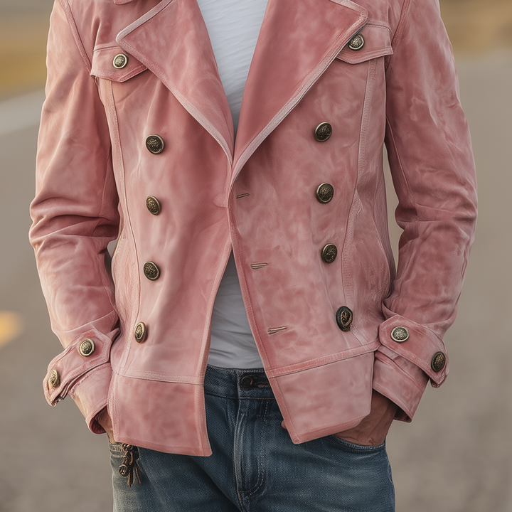 Noud™ – Dubbelrijige Western Jas met Epauletten