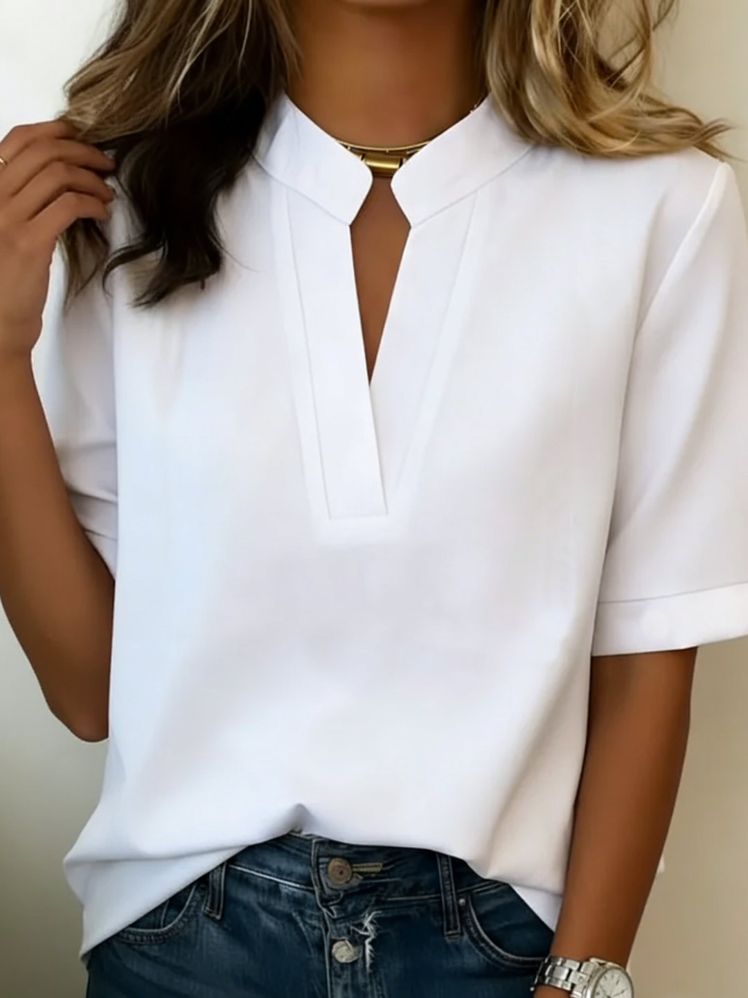 Pravine | Casual Blouse V-hals Dames