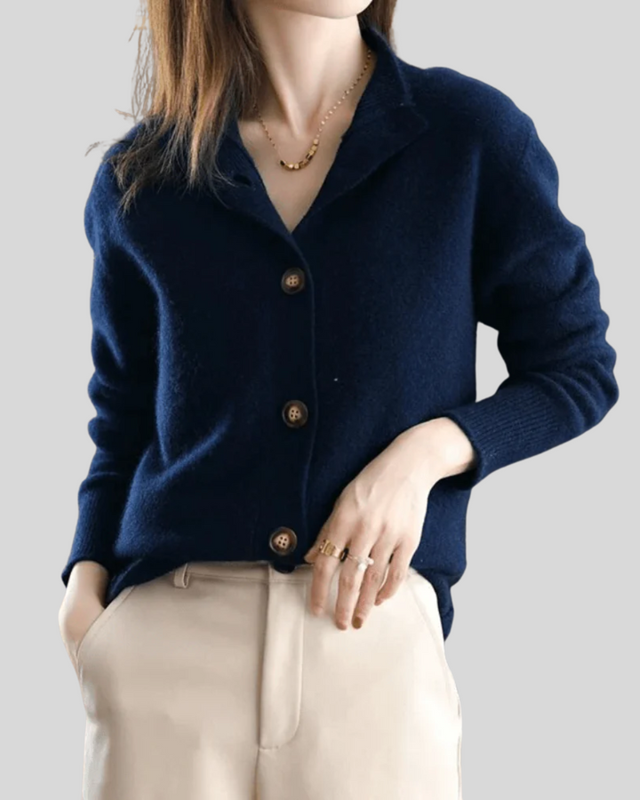 Claire | Retro-Stijl Cashmere Cardigan