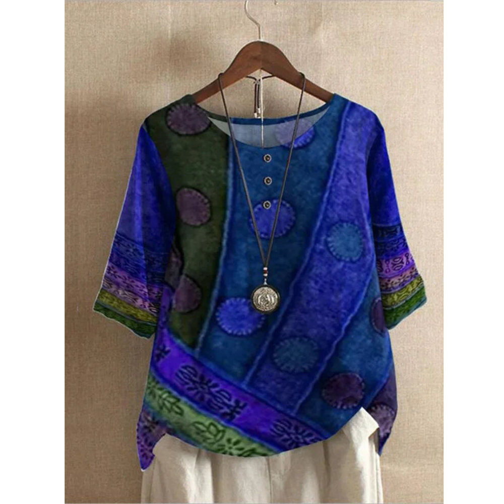 Valarie - Bohemian Kleurige Top