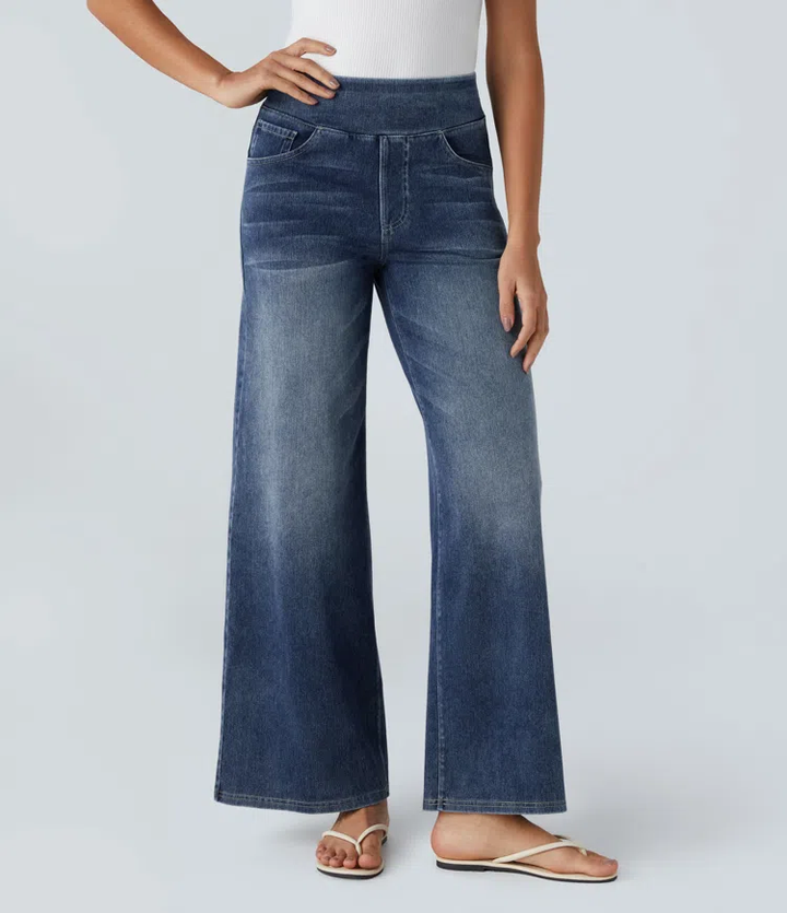 Comfortabele jeans met hoge taille