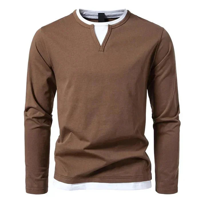 Alwin | Premium Langsleeve van gekamd katoen