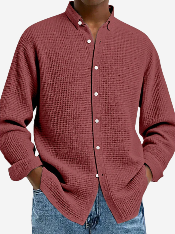 Henrik | Elegante textuur blouse