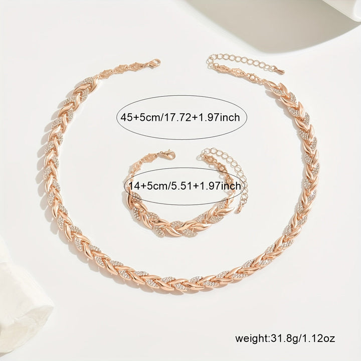 Elegante Glazen Rhinestone Visstaart Set