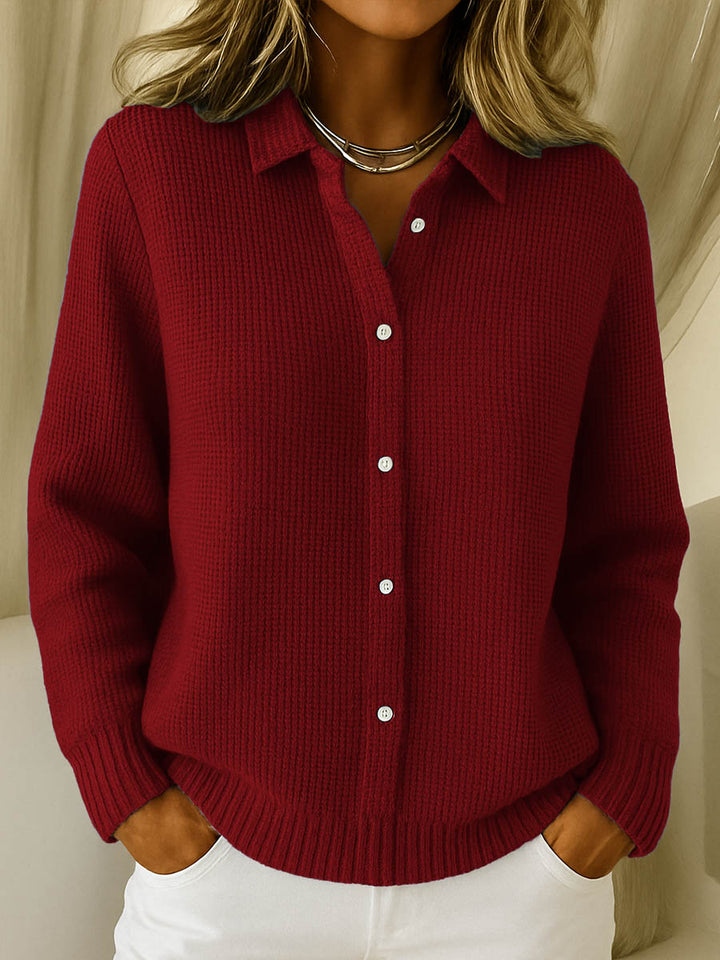Maeve | Klassieke Gebreide Knopen Cardigan