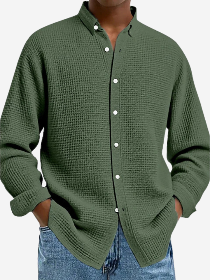 Henrik | Elegante textuur blouse