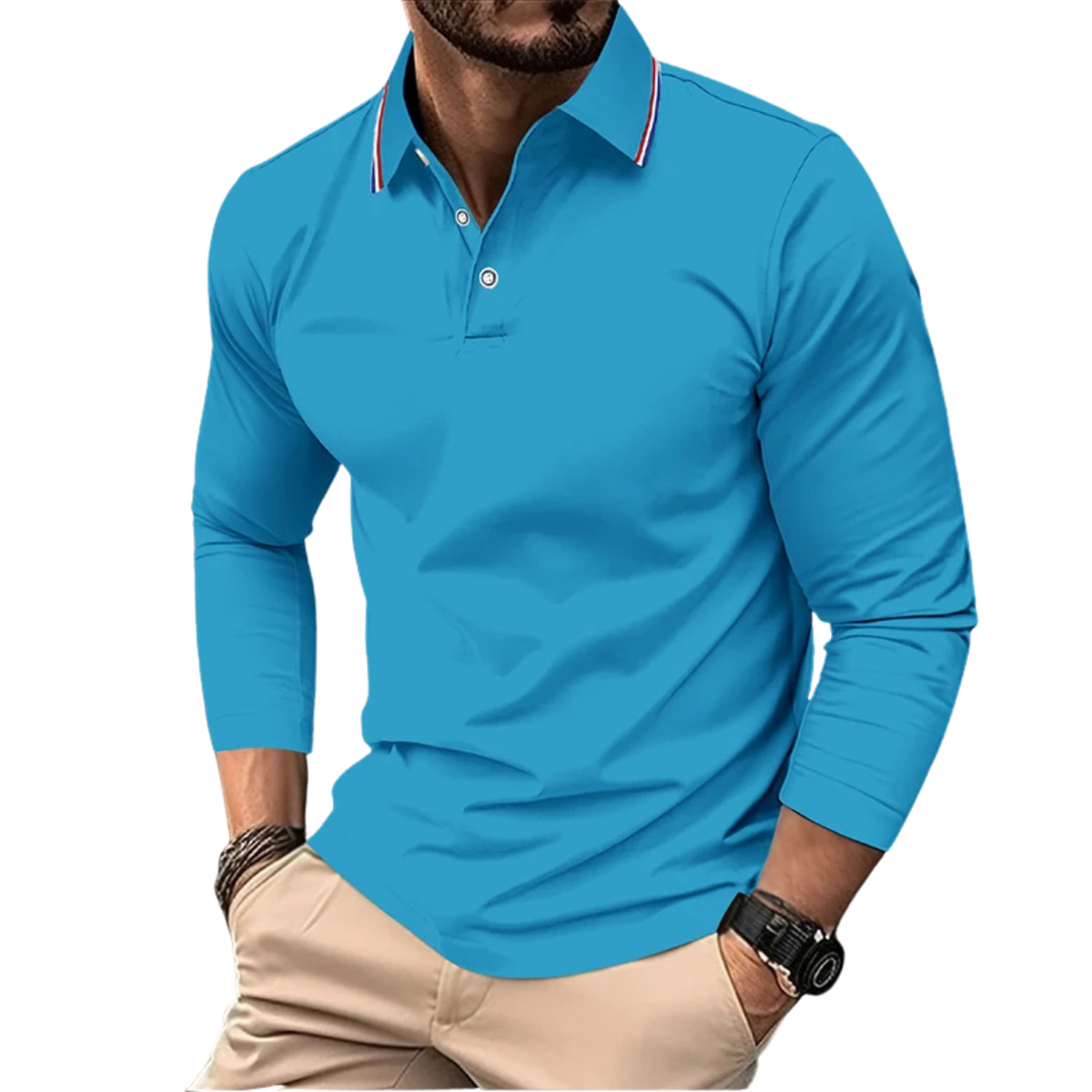 ÉMILIEN | PREMIUM CASUAL POLO MET CONTRASTEREND KRAAG