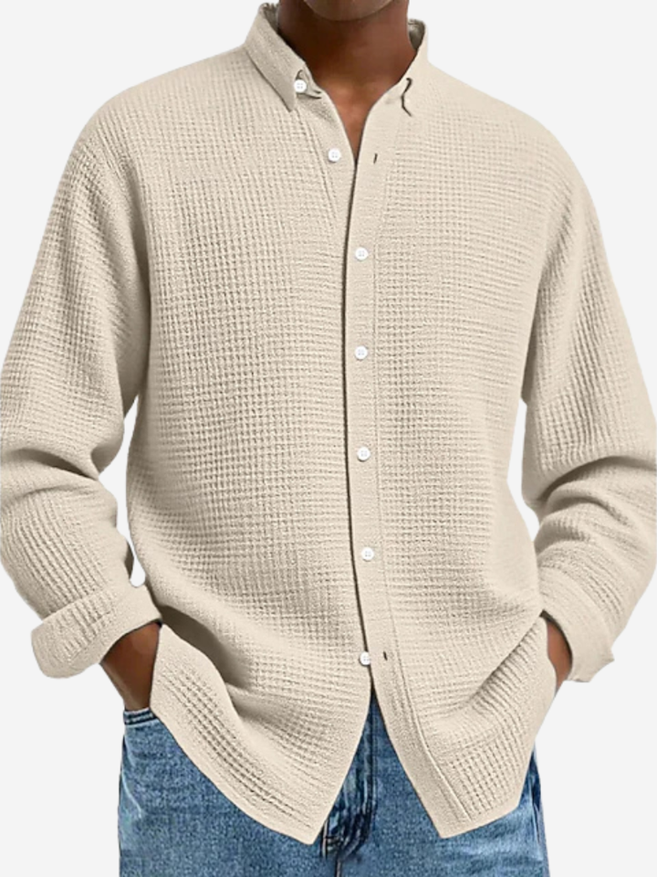 Henrik | Elegante textuur blouse